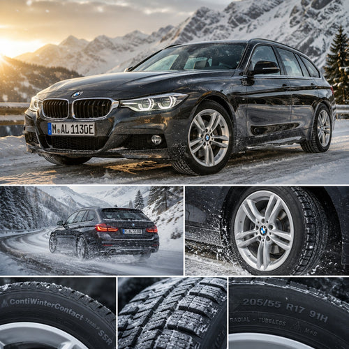 4 xOriginal BMW 17 Zoll Alufelgen Winterräder 205/55 R17 Kompletträder Continental SSR Alufelgen 7848601