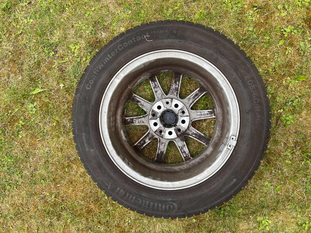 4 x Winterräder Original BMW 205/60 R16 Alufelgen 92H M+S 6855080 Continental Kompletträder