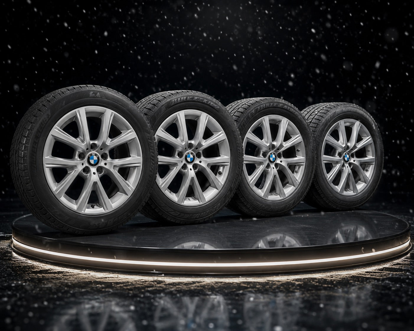 4 x Original BMW Winterräder 17 Zoll Style 574 205/60 Bridgestone RunFlat LM001