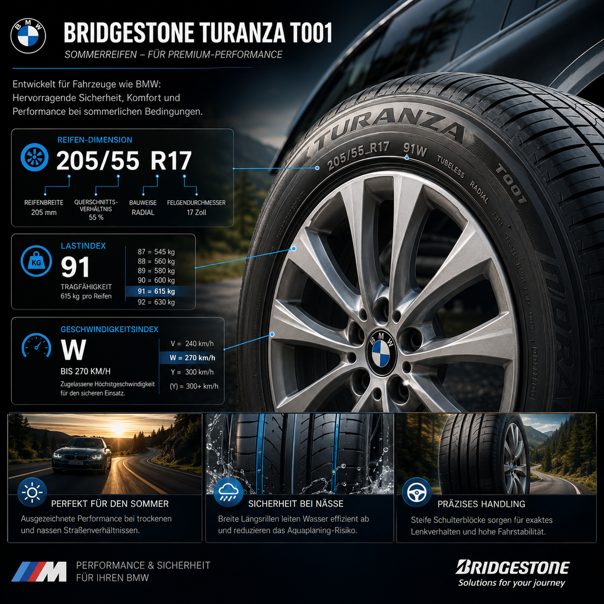 4 x Original BMW 17Zoll Alufelgen 6855088 Kompletträder 7Jx17 ET54 5x112 205/55 R17 Sommerreifen