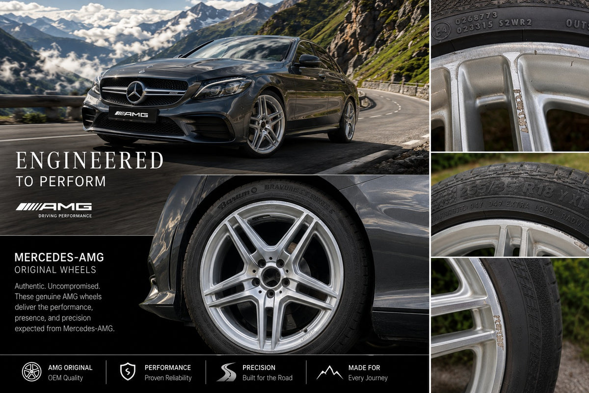 4x Original Mercedes AMG 18 Zoll Sommerräder A2044014202 255/35 R18 5x112 Felgen