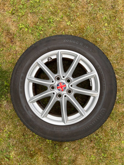 4 x Winterräder Original BMW 205/60 R16 Alufelgen 92H M+S 6855080 Continental Kompletträder
