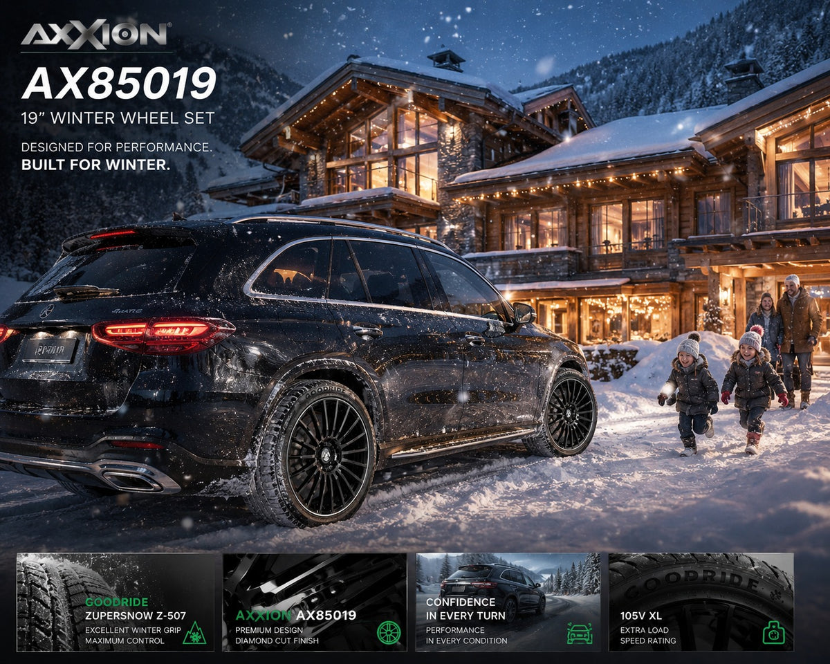 4x Axxion AX85019 8.5x19 ET32 5x112 Winterräder 235/55 R19 Goodride ZuperSnow Kompletträder