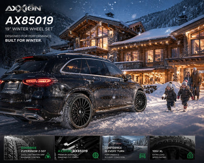 4x Axxion AX85019 8.5x19 ET32 5x112 Winterräder 235/55 R19 Goodride ZuperSnow Kompletträder