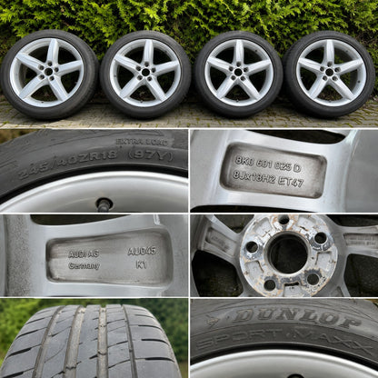 Original Audi A4/S4 B8 18 Zoll Kompletträder Sommer 245/40 R18 – 8Jx18 ET47