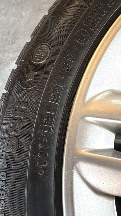 4 xOriginal BMW 17 Zoll Alufelgen Winterräder 205/55 R17 Kompletträder Continental SSR Alufelgen 7848601