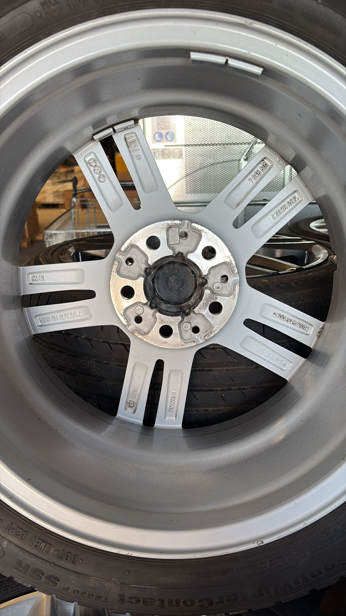 4 xOriginal BMW 17 Zoll Alufelgen Winterräder 205/55 R17 Kompletträder Continental SSR Alufelgen 7848601