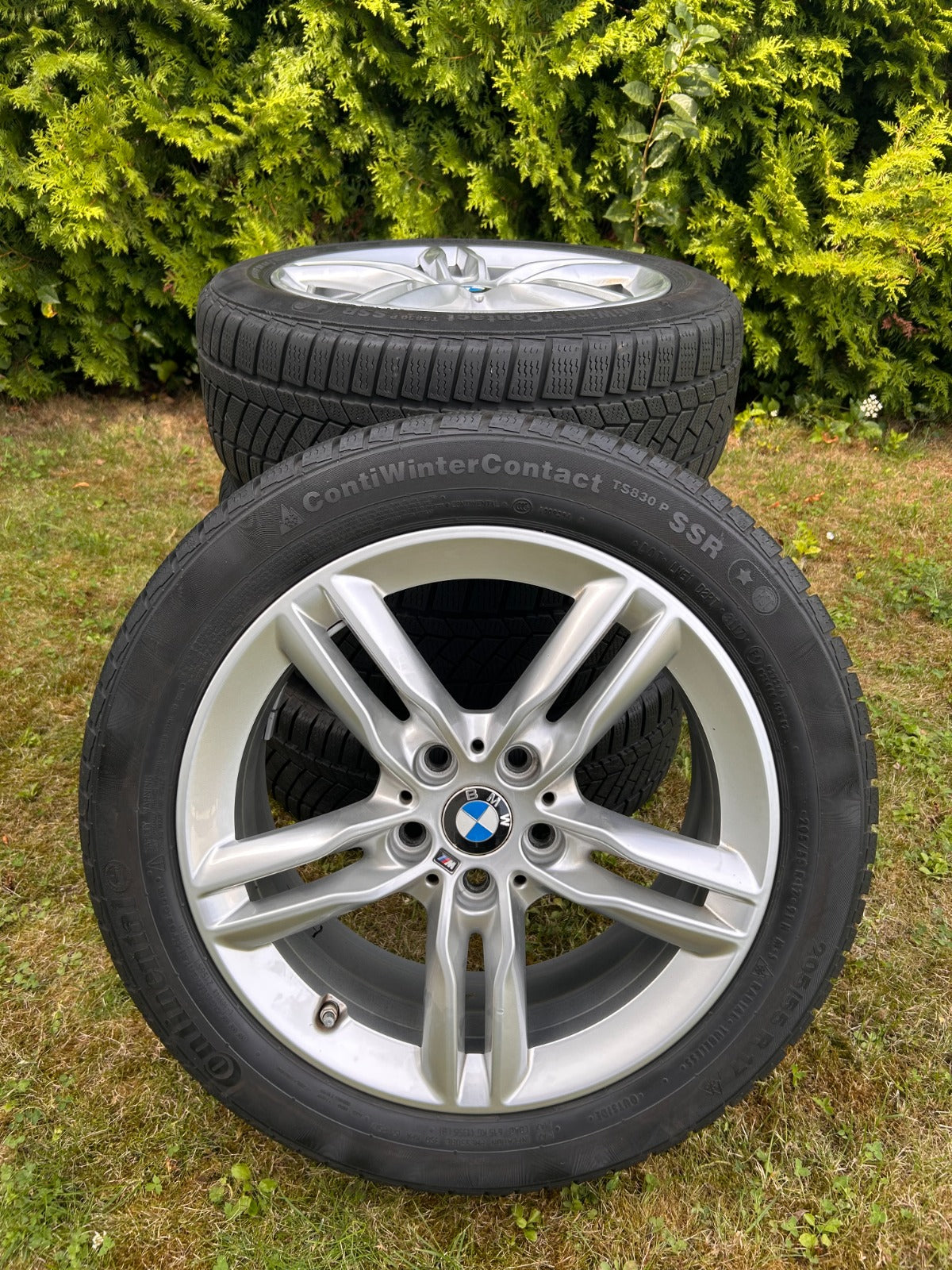 4 xOriginal BMW 17 Zoll Alufelgen Winterräder 205/55 R17 Kompletträder Continental SSR Alufelgen 7848601
