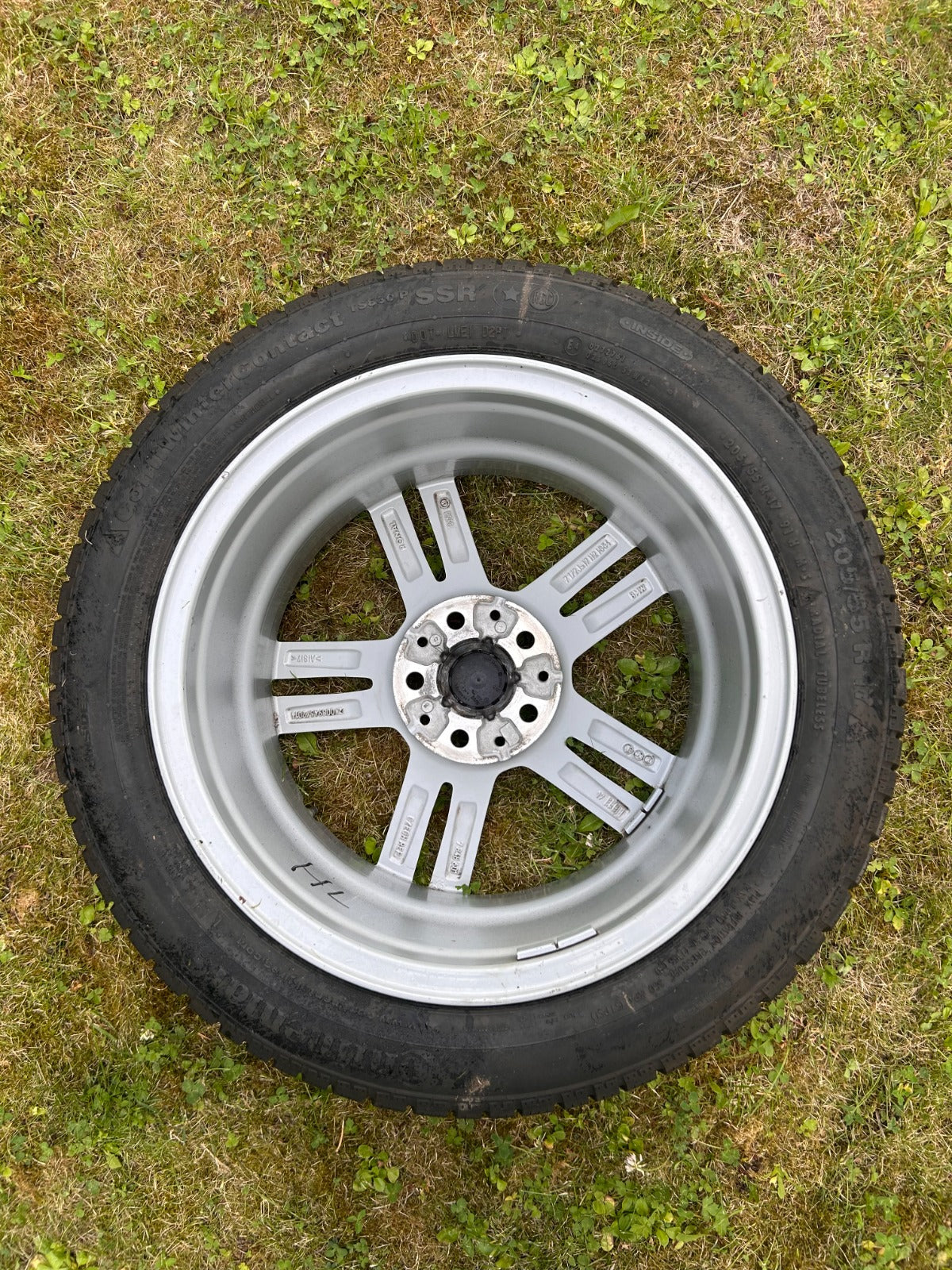 4 xOriginal BMW 17 Zoll Alufelgen Winterräder 205/55 R17 Kompletträder Continental SSR Alufelgen 7848601