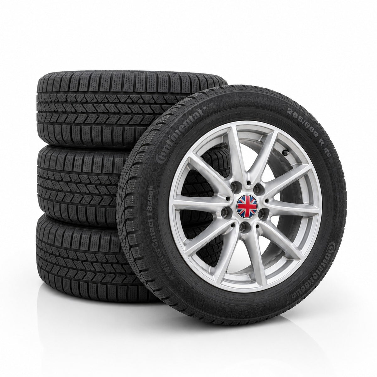 4 x Winterräder Original BMW 205/60 R16 Alufelgen 92H M+S 6855080 Continental Kompletträder