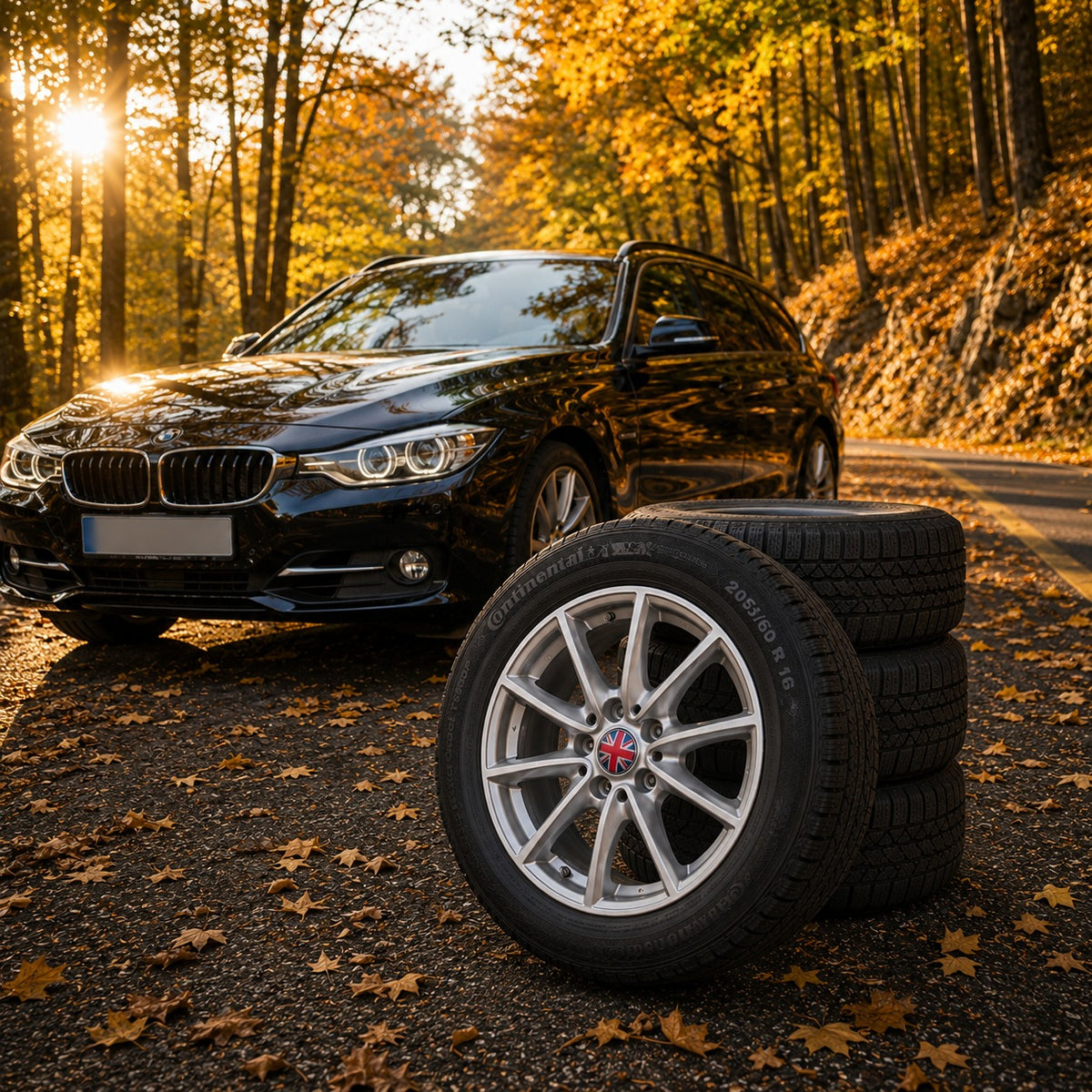4 x Winterräder Original BMW 205/60 R16 Alufelgen 92H M+S 6855080 Continental Kompletträder