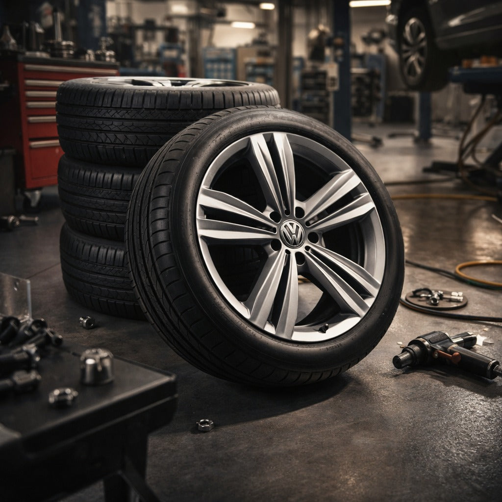 4 x Original VW 19 Zoll Alufelgen Kompletträder Sommerreifen 255/55 R19