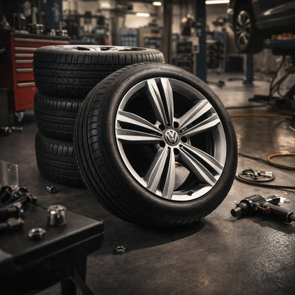 4 x Original VW 19 Zoll Alufelgen Kompletträder Sommerreifen 255/55 R19
