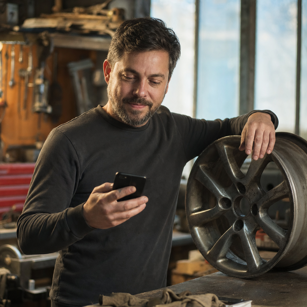 Werteinschätzung wird auf dem Smartphone gelesen